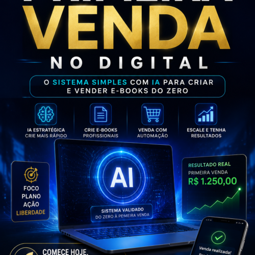 O sistema simples com IA para criar e vender e-books do zero