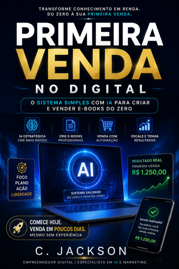 O sistema simples com IA para criar e vender e-books do zero